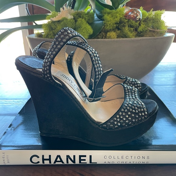 Beautiful Studded wedges . Hard to find Jimmy Choo - Picture 2 of 6